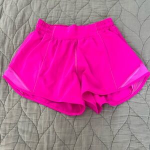 Lululemon Sonic Pink Hotty Hot shorts